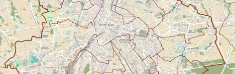 Carte stylisee quartier Avenue Louise Bruxelles